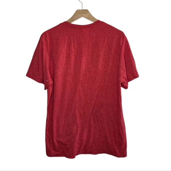 Port & Company | Santa Prefers Bourbon Red Short Sleeve Graphic Tee Size XL - Picture 2 of 4